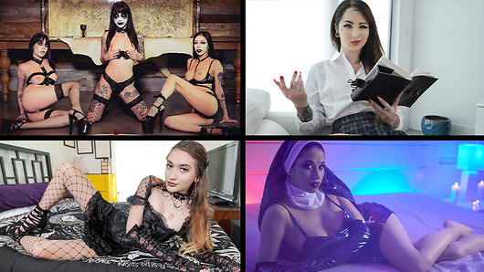 Harlowe Blue in Goth Girls Compilation