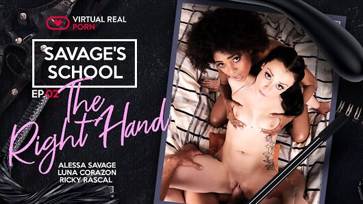 Luna Corazon in Savage's School: The Right Hand - ep.02