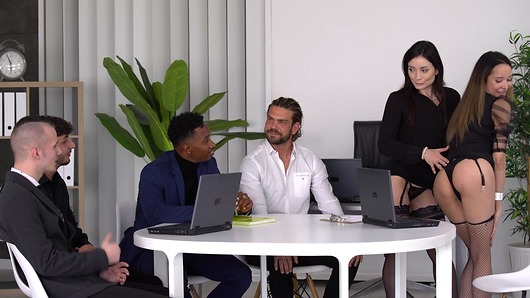 Valentina Bianco in Hardcore DP Interracial Orgy with Slutty Spanish Real Estate Brokers Francys Belle and Valentina Bianco GP1955