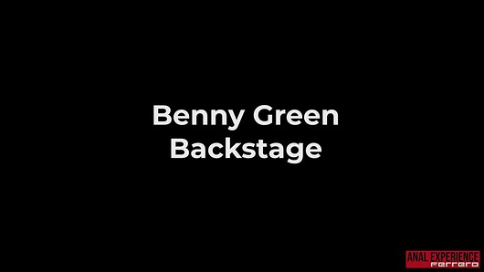 Benny Green in BTS of the scene of Benny Green: 