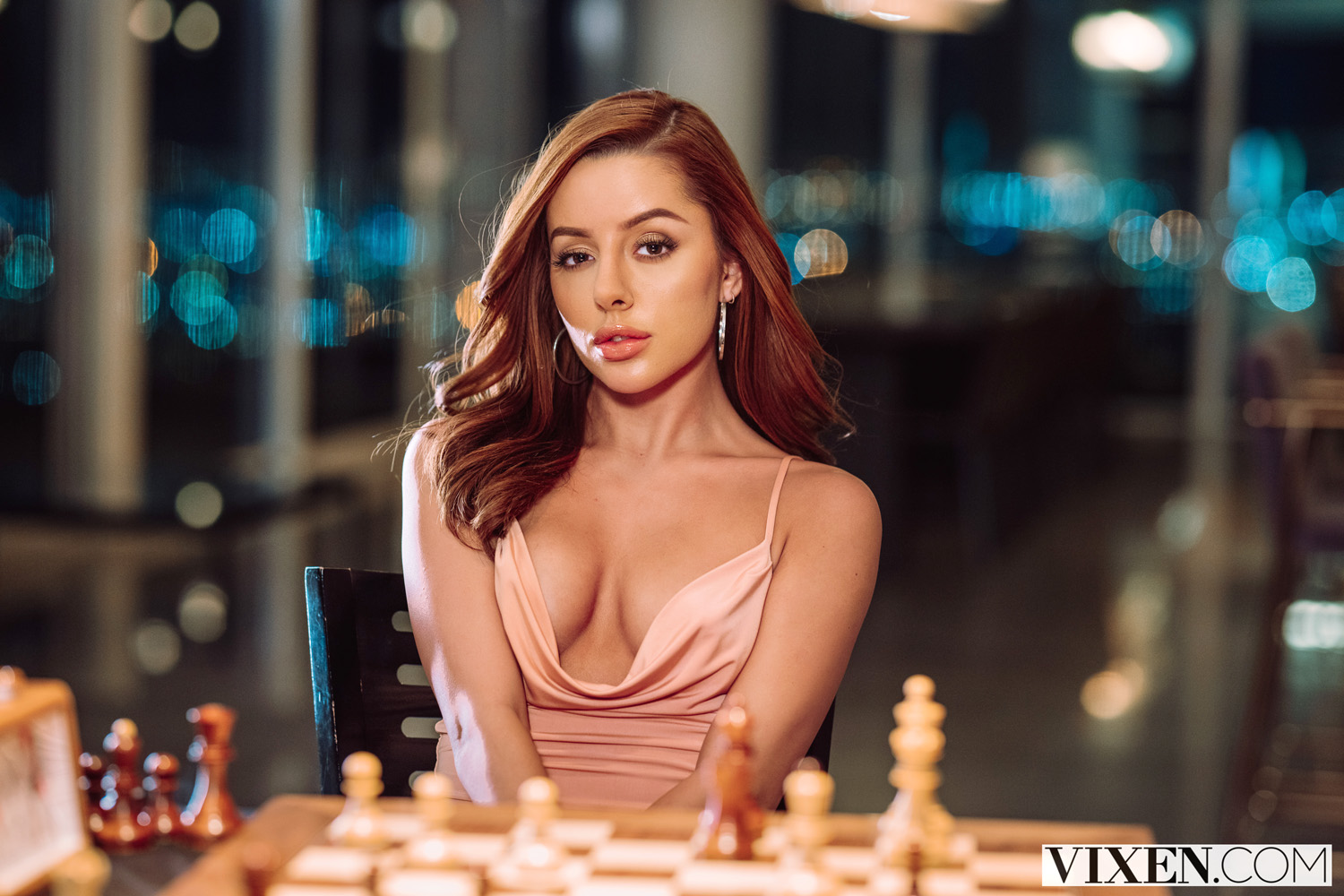 Vanna Bardot maneuvers the chess player into a steamy endgame